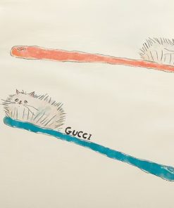 구* 캣 그래픽 반팔 티셔츠 GU-055 - 이미지 6