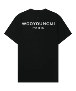 우영* 백로고 티셔츠 블랙 W-004