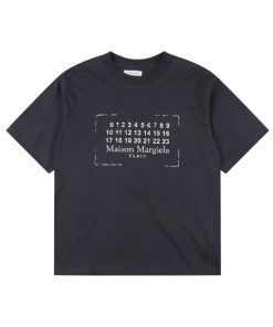 메종마르지엘* 넘버 로고 워싱 반팔 티셔츠 MM-013-2