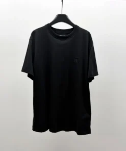 우영* 컬러 플라워 티셔츠 블랙 W-001 - 이미지 3