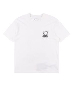 Alternative view of 크롬하* 멀티 크로스 프린트 반팔 티셔츠 CH-012 화이트